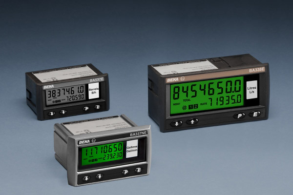 Panel mounting Pulse input Externally powered Rate Totalisers